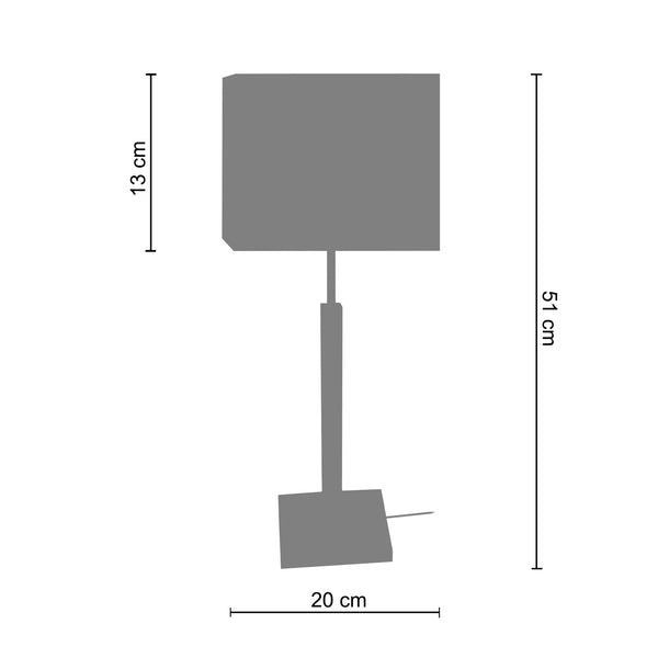 Lampe a poser TOSEL FRIGGA,bois , H51xD20xP20  cm.