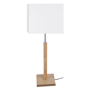 Lampe a poser TOSEL FRIGGA,bois , H51xD20xP20  cm.
