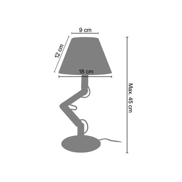Lampe a poser GERI 18cm - 1 Lumière