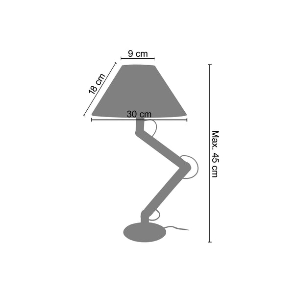 Lampe a Poser GERI 17cm - 1 Lumière
