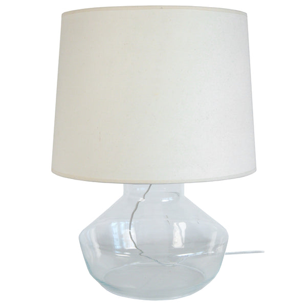Lampe de salon TOSEL ESPOO,verre , H47xD35xP35  cm.