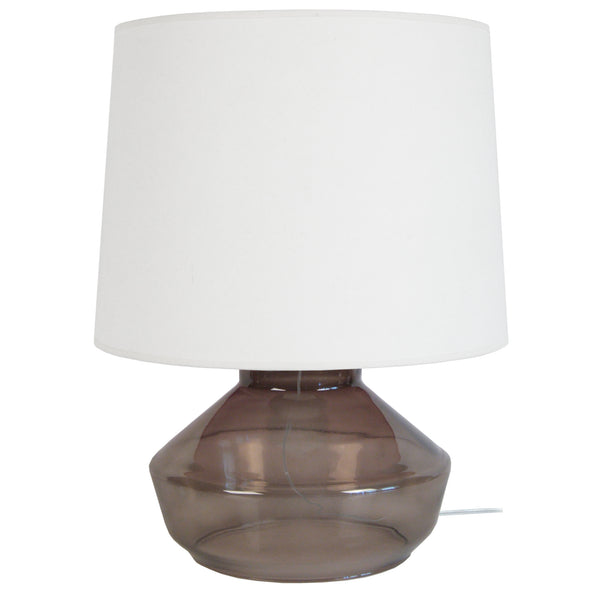 Lampe de salon TOSEL ESPOO,verre , H47xD35xP35  cm.