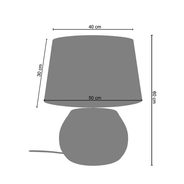 <tc>Candeeiro de Mesa MUMBAI  50cm - 1 Luz  </tc>