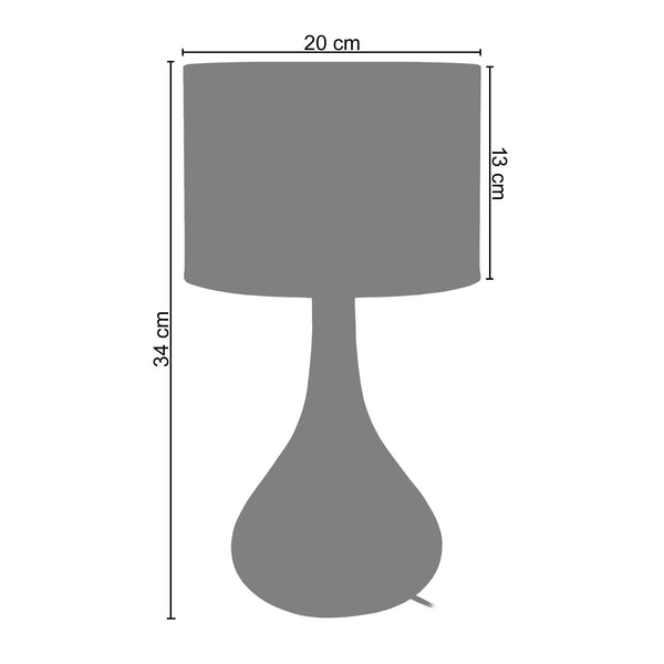 <tc>Candeeiro de Mesa CARAFE-LT2-  20cm - 1 Luz </tc>
