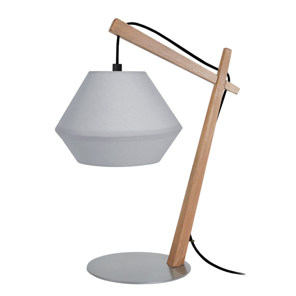 Lampe de chevet TOSEL BELFORT CONE,bois , H35xD29xP29  cm.