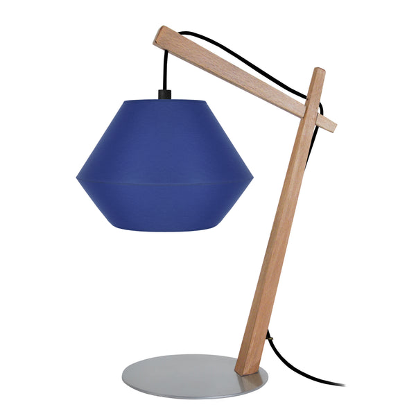 Lampe de chevet TOSEL BELFORT CONE,bois , H35xD29xP29  cm.