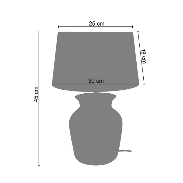 <tc>Candeeiro de Mesa POT 30cm - 1 Luz  </tc>