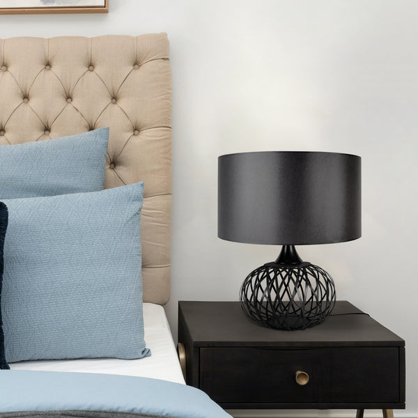 Lampe a poser TOSEL CITROUILLE métal 60cm - 1 Lumière
