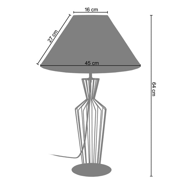 Lampe a poser ALICIA 45cm - 1 Lumière