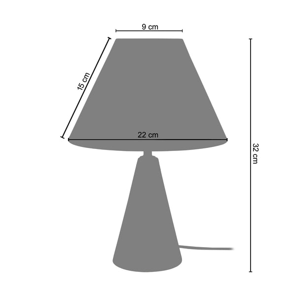 <tc>Candeeiro de Mesa IRINA-LT2-  22cm - 1 Luz </tc>