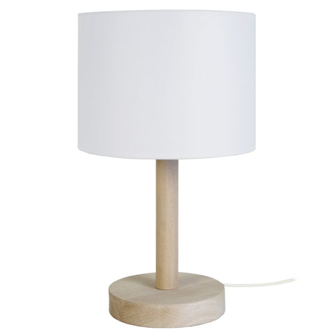 Lampe de chevet TOSEL KATITA,bois , H35xD18xP18  cm.