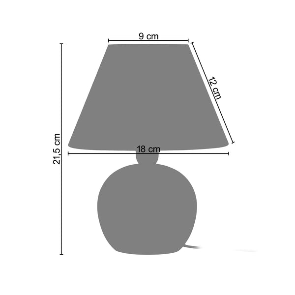 <transcy>Candeeiro de Mesa BOULE BOIS  18cm - 1 Luz </transcy>