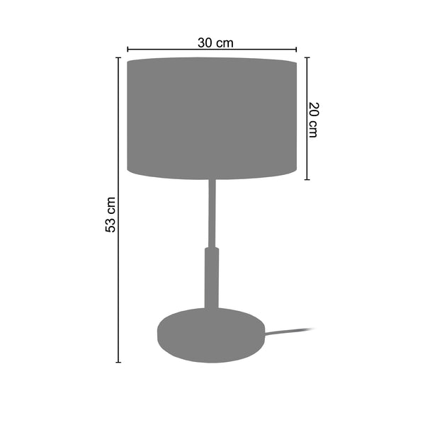 Lampe de chevet TOSEL PISTACHE,bois, H53xD25xP25  cm.