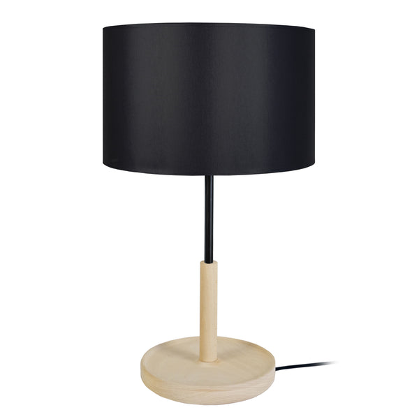 Lampe de chevet TOSEL PISTACHE,bois, H53xD25xP25  cm.