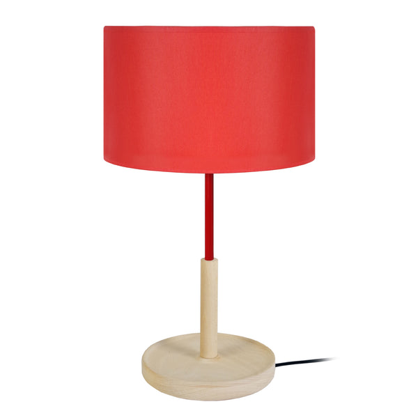 Lampe de chevet TOSEL PISTACHE,bois, H53xD25xP25  cm.