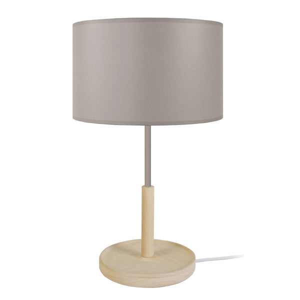 Lampe de chevet TOSEL PISTACHE,bois, H53xD25xP25  cm.