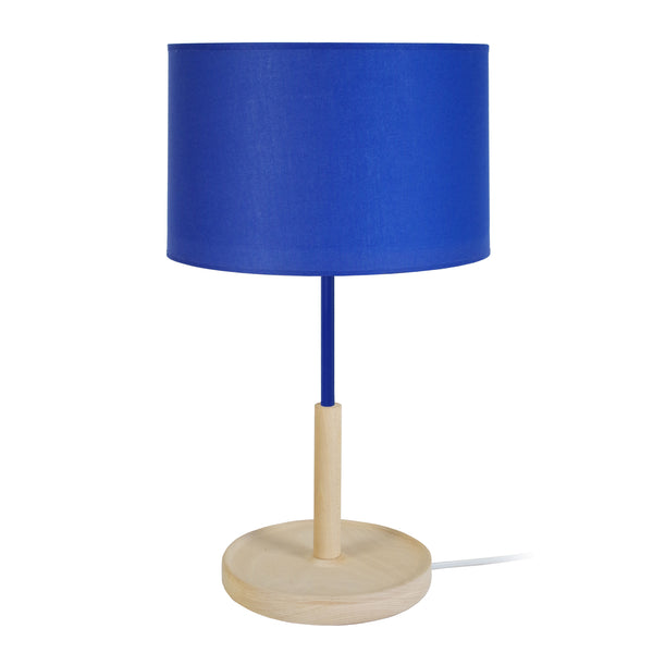 Lampe de chevet TOSEL PISTACHE,bois, H53xD25xP25  cm.