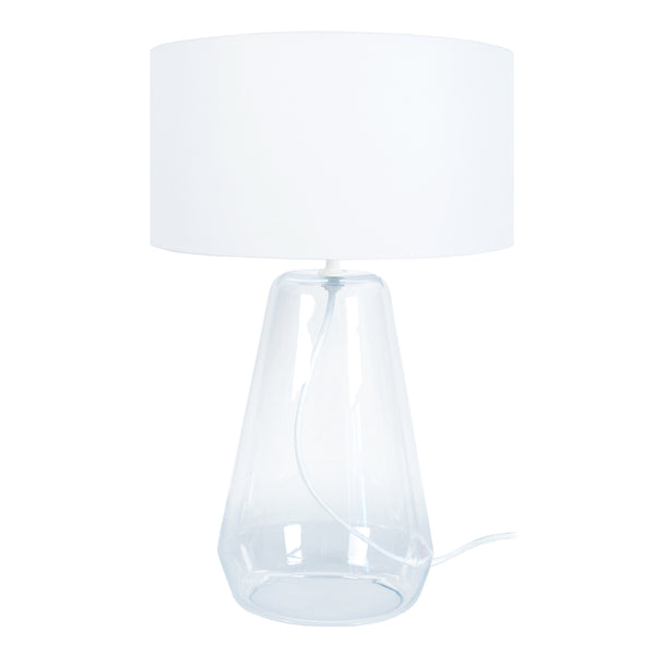 Lampe a poser TOSEL REFLECTS  ,verre  , H47xD35xP35  cm.