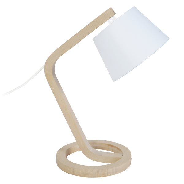 Lampe de chevet TOSEL MOKUZAI,bois, H52xD35xP35  cm.