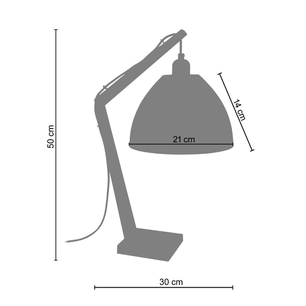 <tc>Candeeiro de Mesa KRAN CELICA  30cm - 1 Luz </tc>