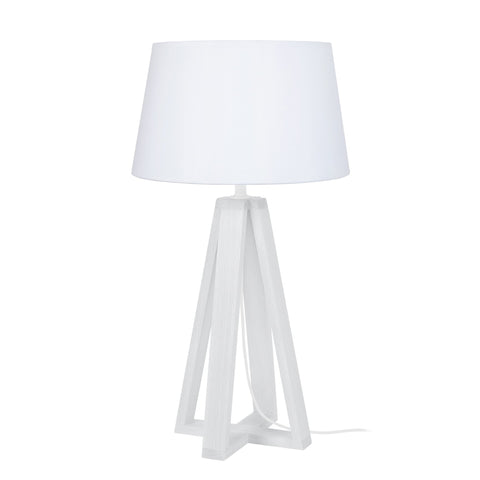 Lampe de chevet TOSEL LINKOPING,bois  H48xD22xP22  cm.