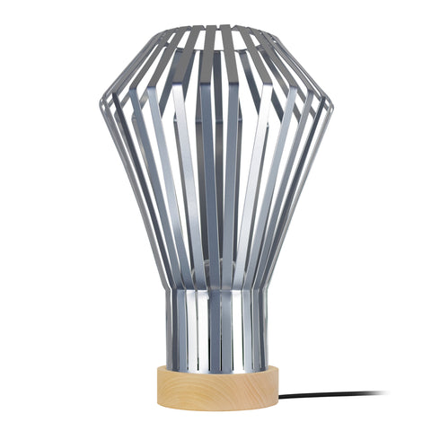 Lampe a poser TOSEL LAM. ZURICK,métal, H43xD27xP27  cm.