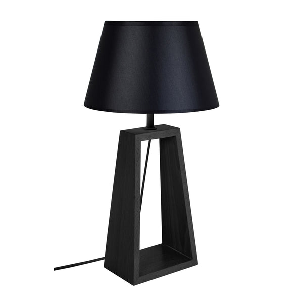 Lampe de chevet TOSEL MIKELLI,bois , H49xD22xP22  cm.