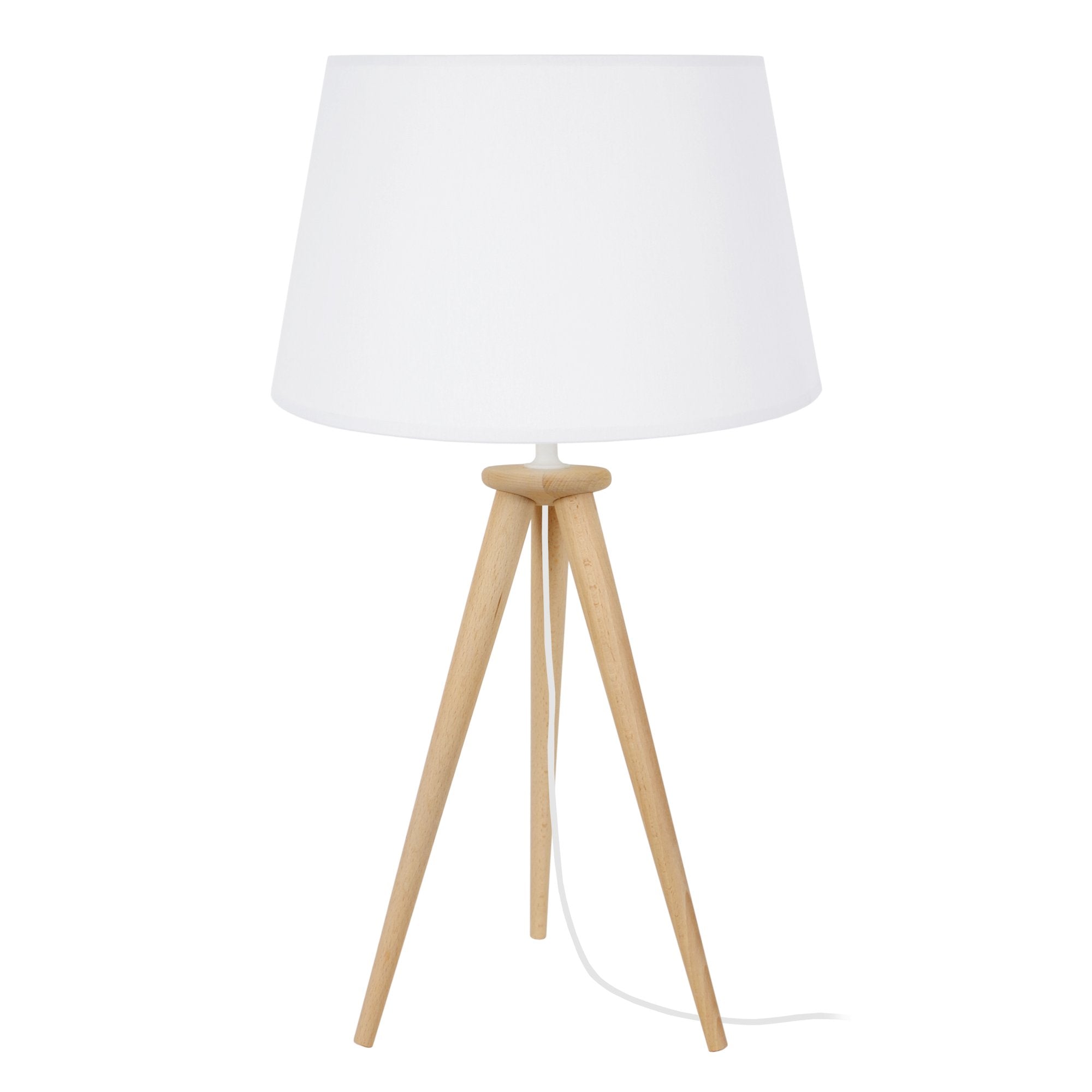 Lampe de chevet TOSEL ARHUS,bois , H54xD30xP30  cm.