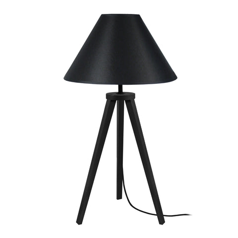 Lampe de chevet TOSEL MALMO,bois , H56xD30xP30  cm.