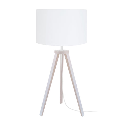Lampe de chevet TOSEL MALMO,bois , H55xD30xP30  cm.