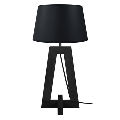 Lampe a poser TOSEL VILI A,bois , H54xD30xP30  cm.