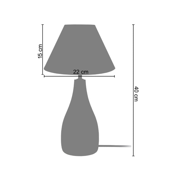 Lampe a poser TOSEL BOUTEILLE BOIS,bois , H40xD22xP22  cm.