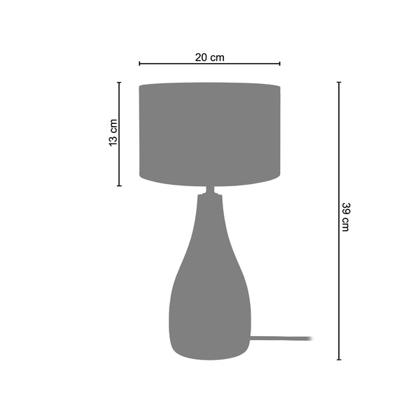 Lampe a poser BOUTEILLE BOIS 22cm - 1 Lumière