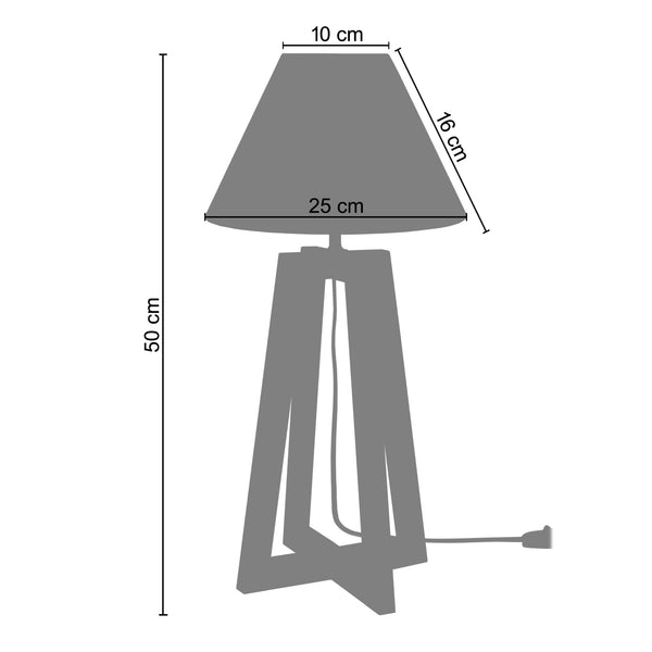 <tc>Candeeiro de Mesa LOT  30cm - 1 Luz</tc>