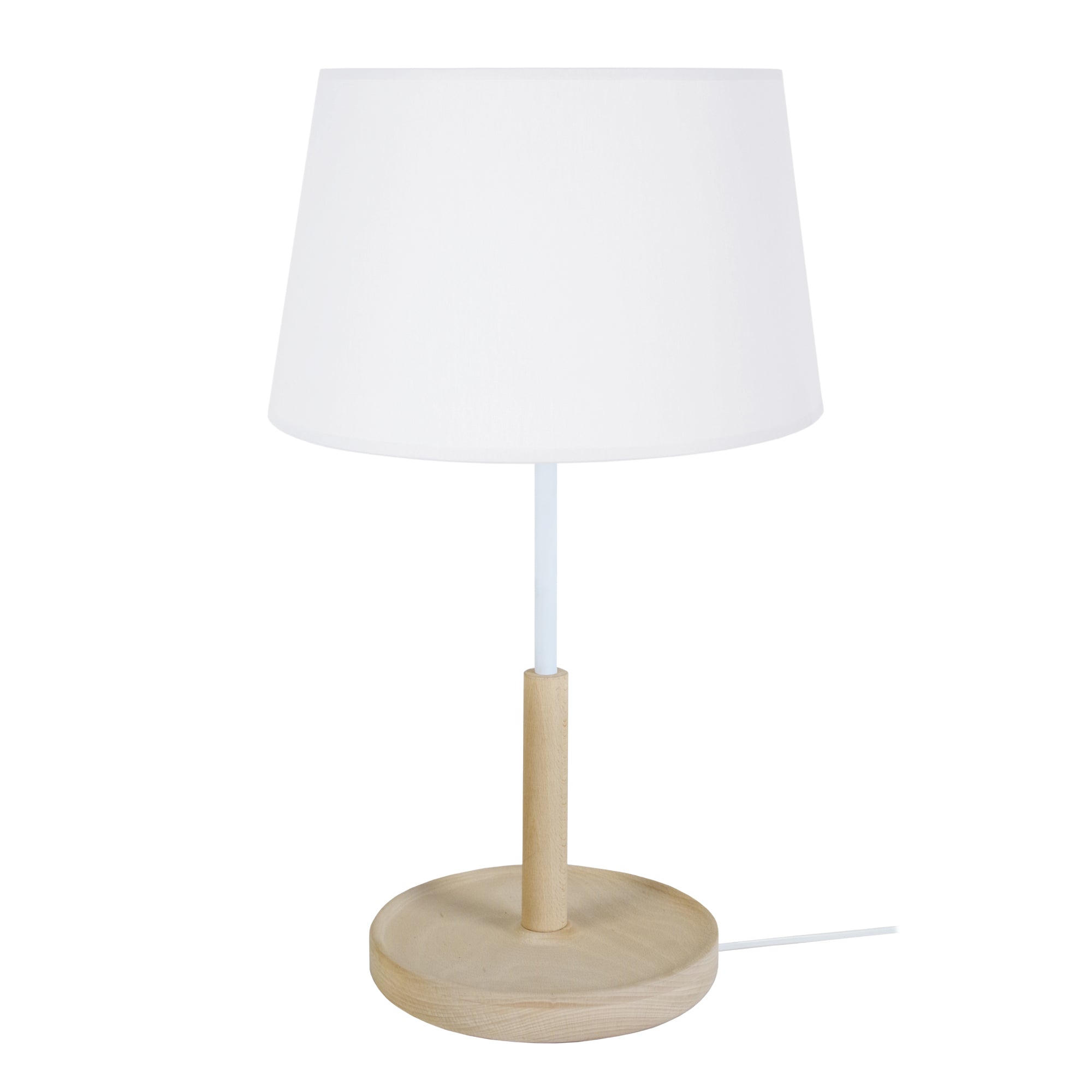 Lampe de chevet TOSEL PISTACHE,bois , H50xD30xP30  cm.