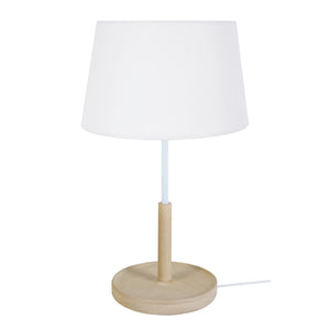 Lampe de chevet TOSEL PISTACHE,bois , H50xD30xP30  cm.