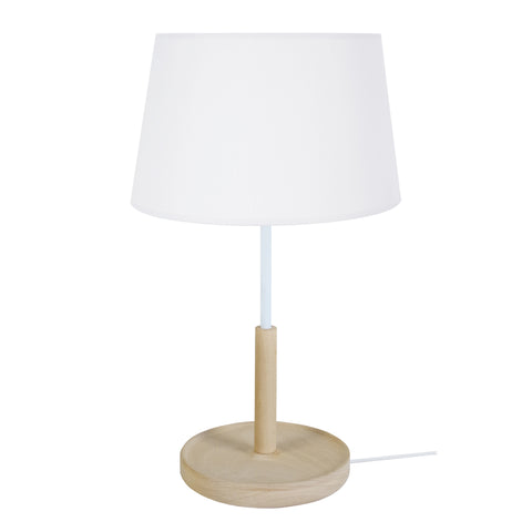 Lampe de chevet TOSEL PISTACHE,bois , H50xD30xP30  cm.