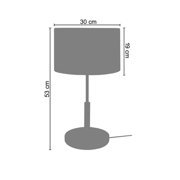 Lampe de chevet TOSEL PISTACHE,bois, H53xD25xP25  cm.