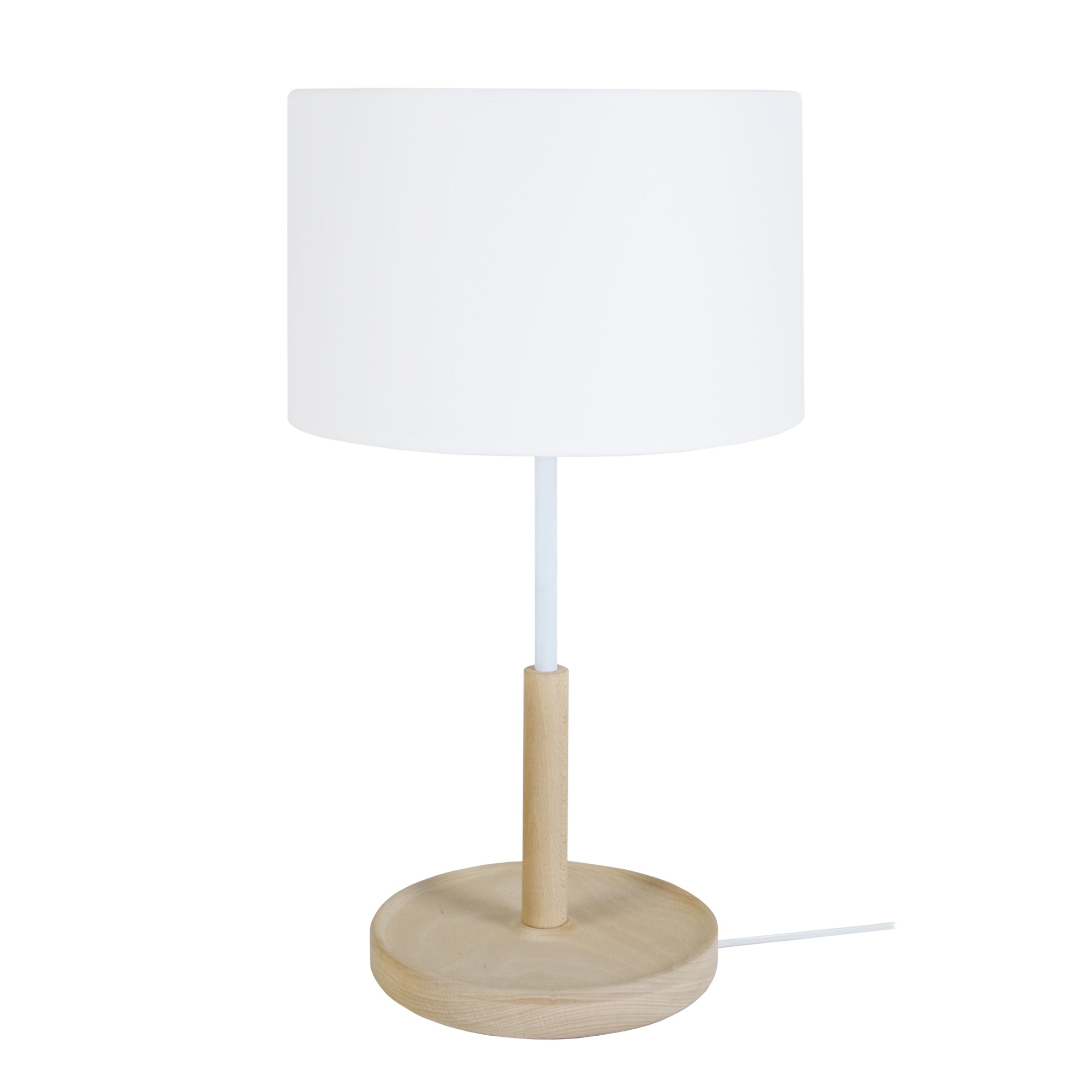 Lampe de chevet TOSEL PISTACHE,bois, H53xD25xP25  cm.