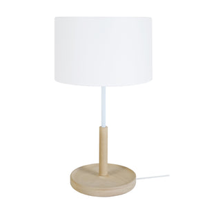 Lampe de chevet TOSEL PISTACHE,bois, H53xD25xP25  cm.