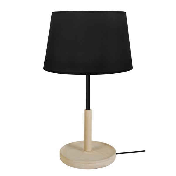 Lampe de chevet TOSEL PISTACHE,bois , H50xD30xP30  cm.