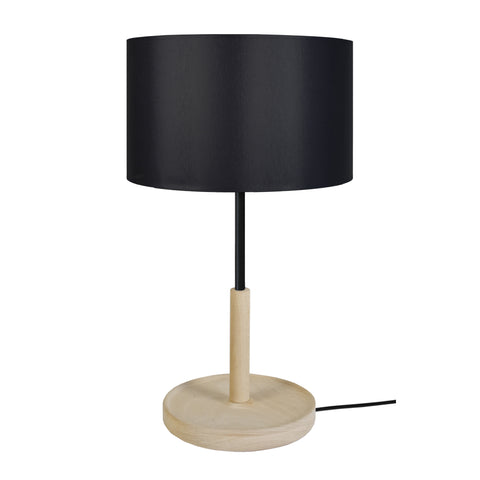 Lampe de chevet TOSEL PISTACHE,bois, H53xD25xP25  cm.