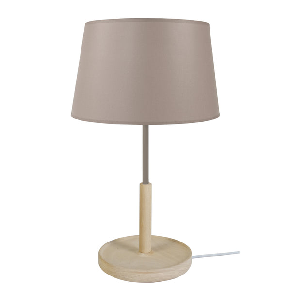 Lampe de chevet TOSEL PISTACHE,bois , H50xD30xP30  cm.