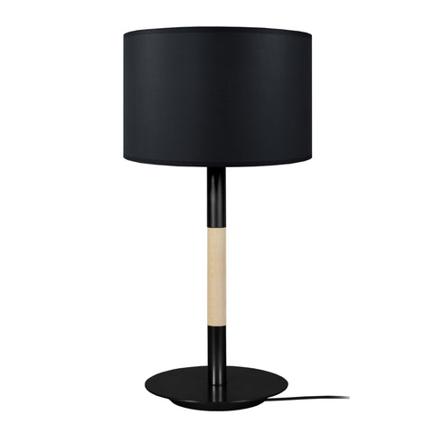 Lampe de chevet TOSEL TANDEM1B,bois , H45xD25xP25  cm.