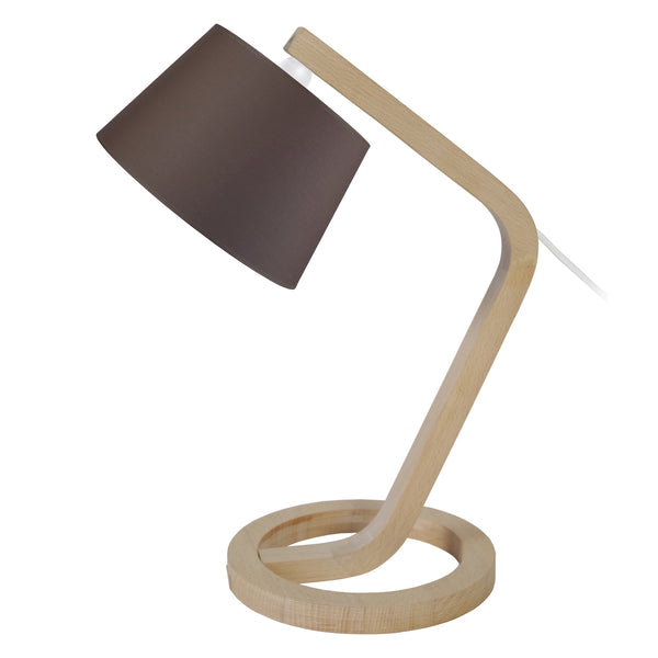 Lampe de chevet TOSEL MOKUZAI,bois, H52xD35xP35  cm.