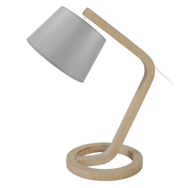 Lampe de chevet TOSEL MOKUZAI,bois, H52xD35xP35  cm.