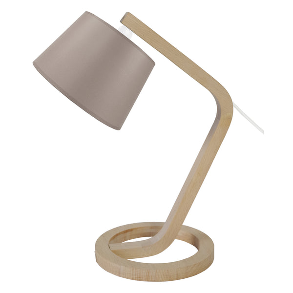 Lampe de chevet TOSEL MOKUZAI,bois, H52xD35xP35  cm.