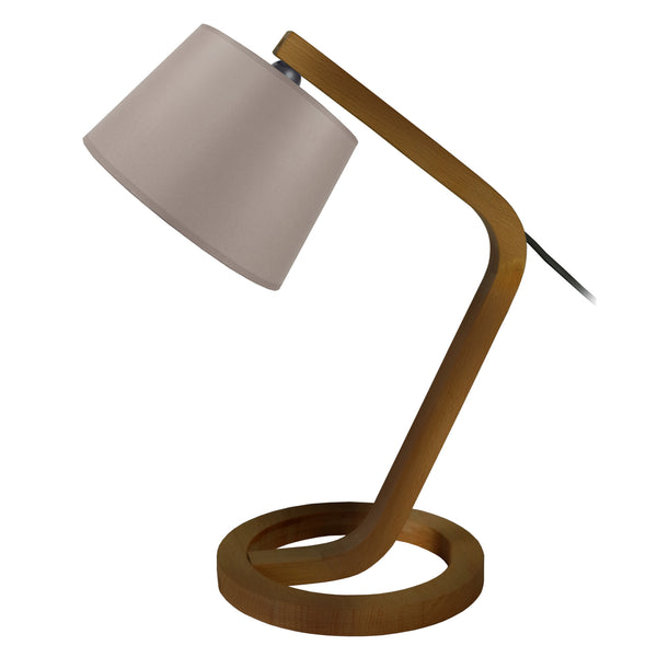 Lampe de chevet TOSEL MOKUZAI,bois, H52xD35xP35  cm.