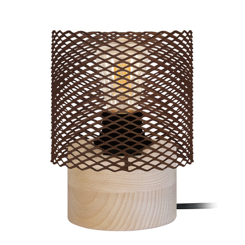 Lampe de chevet TOSEL ADONIS,métal , H19,5xD13,5xP13,5  cm.