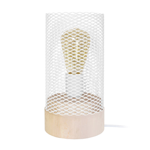 Lampe de chevet TOSEL ADONIS,métal , H25xD11xP11  cm.